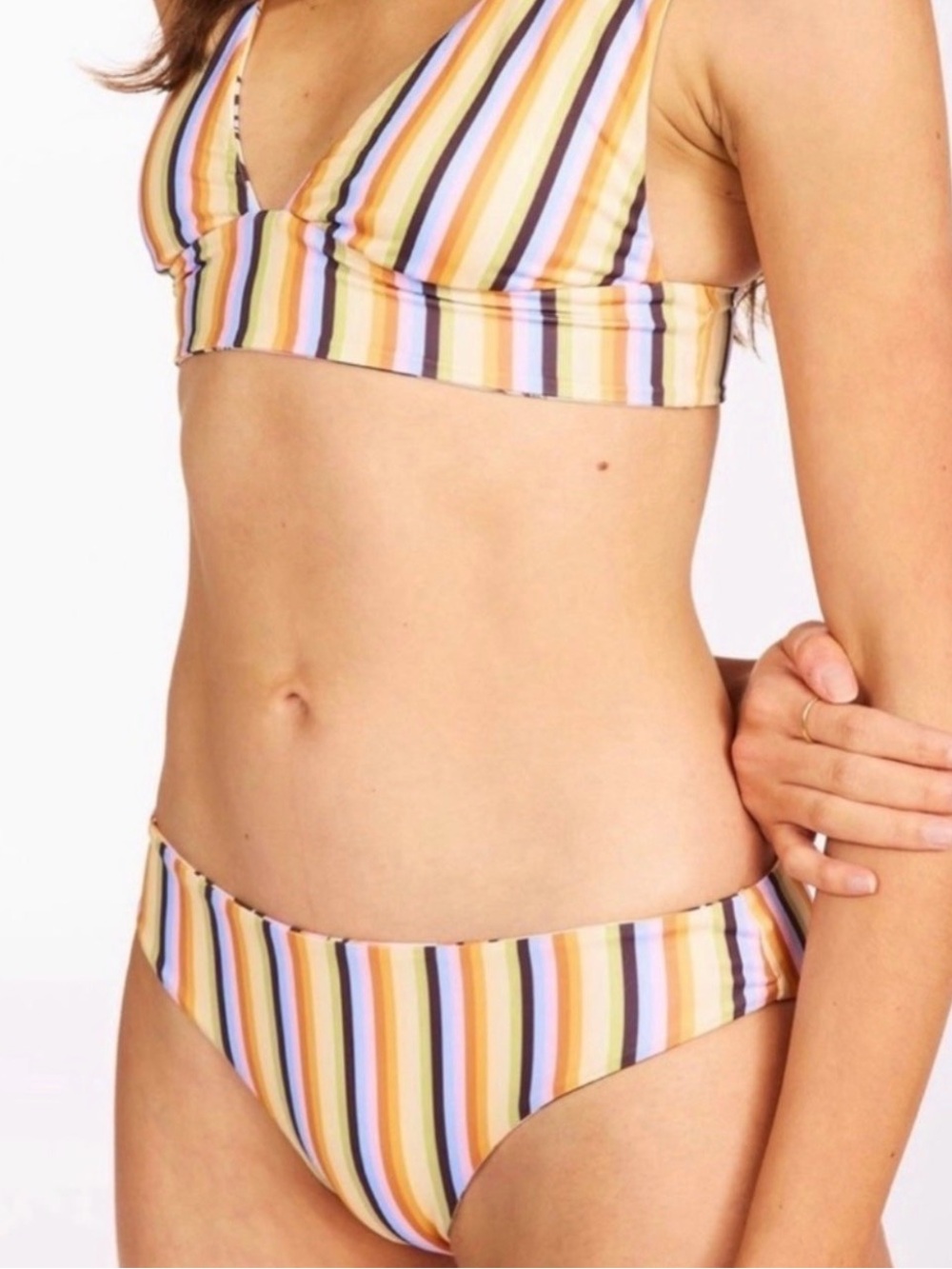 Billabong Stripe & Tropical Print Bikini Set - Picture 8 of 8